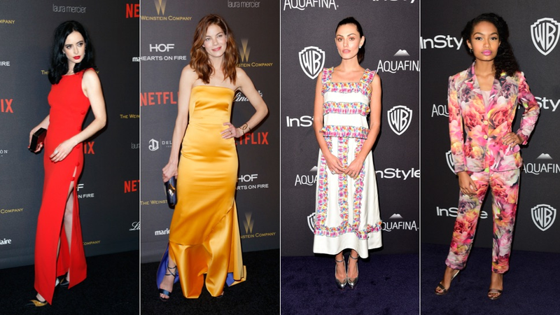 Illustration for article titled Low Necklines, Crisp Whites, and a Buttload of Sparkles at the Golden Globes Afterparties